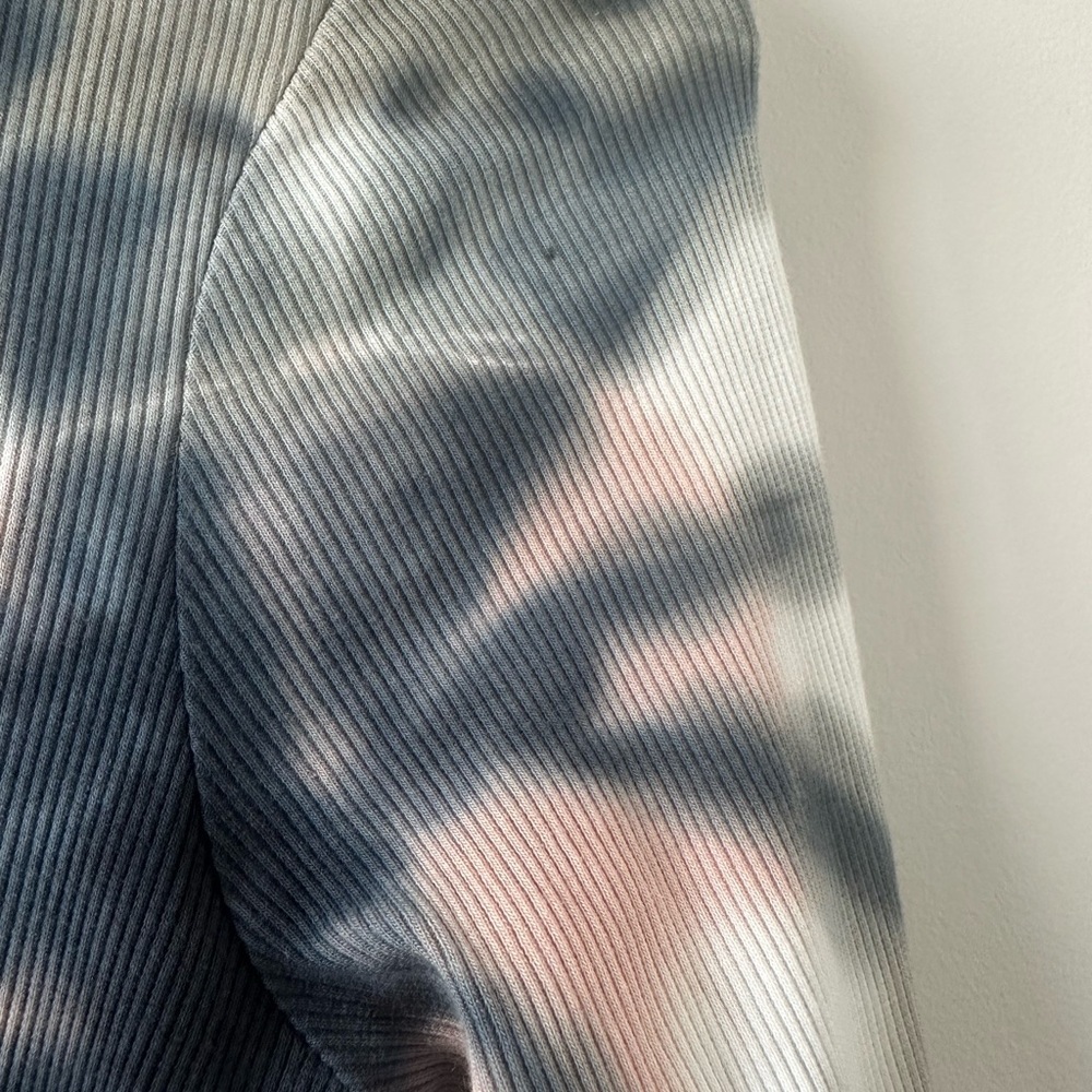 Women’s Tie Dye Blue Pink Bodycon Midi Dress YFB Dax Dress Seagrass Venus Midi - Picture 7 of 11